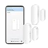 WiFi Door Window Sensor: Smart Contact Sensor with App Alerts, Door Open Detector Compatible with Alexa Google Assistant, Entry Detector Sensor for Home Security and Home Automation (2-Pack)