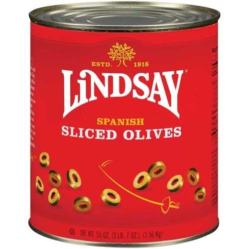 Miniatura 1 de Aceitunas en rodajas verdes españolas No Pimiento,no. 10 Can -- 6 por caja