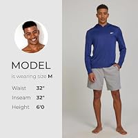 Reebok Men's Hooded Rash Guard, Long Sleeve Sun Hoodie Fishing Shirt — image 6
