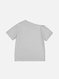 Aelfric Eden Dachshund Off Shoulder T-shirt Damski Rysunek Pies T-shirt Letnie Bluzka Casual Krótki Rękaw Podstawowa Okrągły Dekolt Top Y2K, szary, M