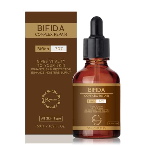 KRANICELL Bifida Complex 70% + Galactomyces 20%+ Hyaluronic Acid 2% + Adenosine Face Serum 1.69 fl oz (50ml) with Ceramide for Skin Protective Layer by Moisturizing