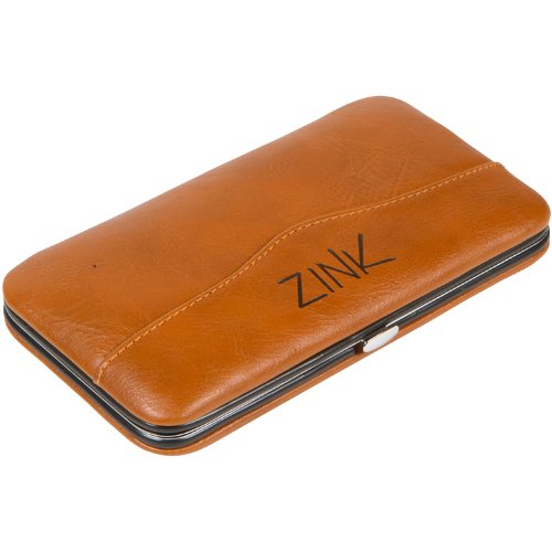 11 Pc Leather Case Stainless Steel Deluxe Personal Grooming Kit