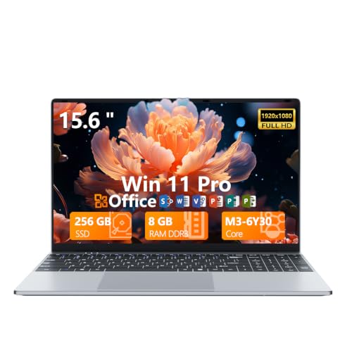 Image of 2026 Laptop, 15.6 inch Laptop Computer Core M3-6Y30 with 8GB RAM 256GB SSD