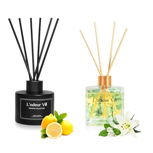 L'odeur Vill Set Difusores Aroma Limón y Jazmín 3.4oz miniatura 1