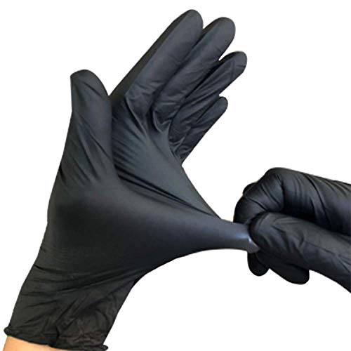ZWCC 100 X Guantes Universales De Goma De Nitrilo Cocina Hogar Guantes De LáTex Guantes Desechables Guantes De Alimentos Limpieza Trabajo Guantes De Lavado A Mano,M
