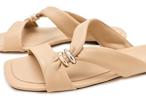 Vince Women's Vilma Slide Sandals Warm Almond 10 Medium by Vince - Used condition - Image 2