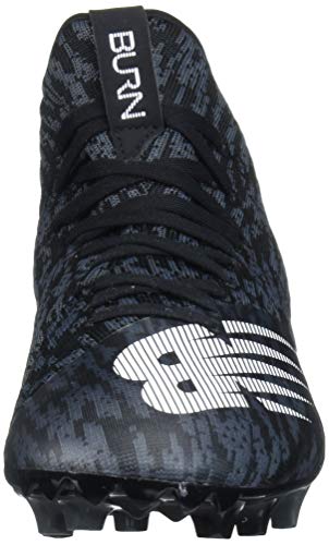 New Balance Women's Burnx2 Mid Cut Lacrosse Shoe, Black/White, 5.5 #TOP1