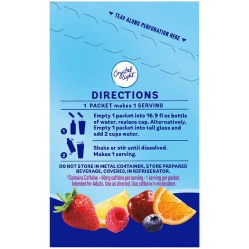 Crystal Light On-The-Go Powdered Drink Mix Variety Pack - lemonade, fruit punch, raspberry lemonade & wild strawberry - (60 Count) - By Obanic - Thumbnail 5