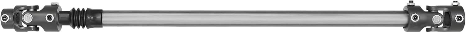 Steering Column 000980 Heavy Duty Telescopic Steel Steering Shaft with Two Billet Steel Universal Joints Compatible with Ford Truck