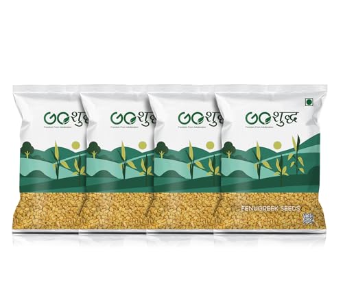 Image of Goshudh Fenugreek Seeds 4 kg (1kg Each Pack of 4) | Dana Methi Seeds