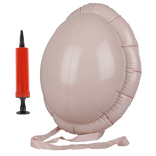 Santa Inflatable Big Belly Pregnant Woman Fake Belly Santa Claus Beer Belly with Mini Inflator Halloween Costume Accessories Christmas Costume Fat Suit Padding