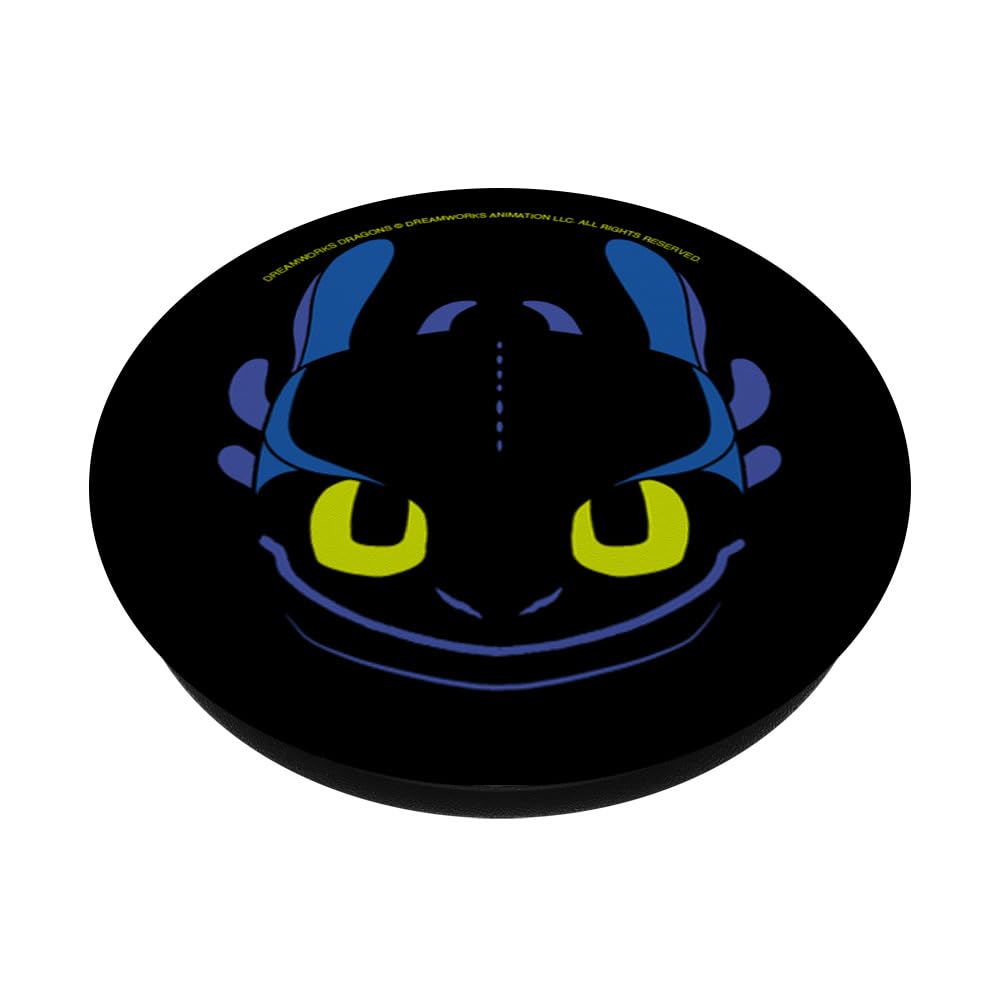 DreamWorks Dragons Toothless Night Fury Big Face Costume PopSockets Adhesive PopGrip, Black - Image 2