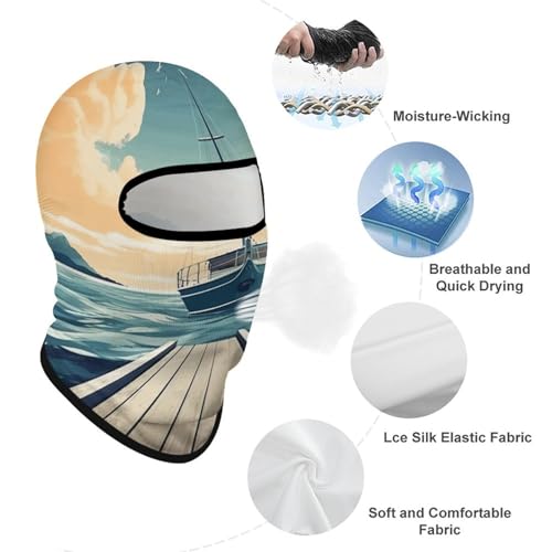 Balaclava para hombre, máscara para esquí, ciclismo y actividades al aire libre, cubreboca y cuello multifuncional miniatura 3