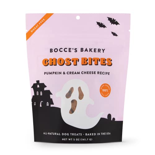 Bocce's Bakery All-Natural, Seasonal, Ghost Bites Dog Treats, Whe...