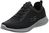 Skechers Elite Flex-Hartnell, Zapatillas Hombre, Negro (BKGY Black Mesh/Trim), 43 EU