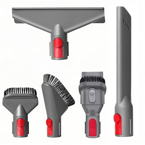 Conjunto de 5 piezas de Accesorios Aspiradora para Dyson Gen5 V7 V8 V10 V11 V12 V15 SV10 SV11, Repuestos Recambios para Dyson, que Incluye 3 Cepillos y 2 Boquillas