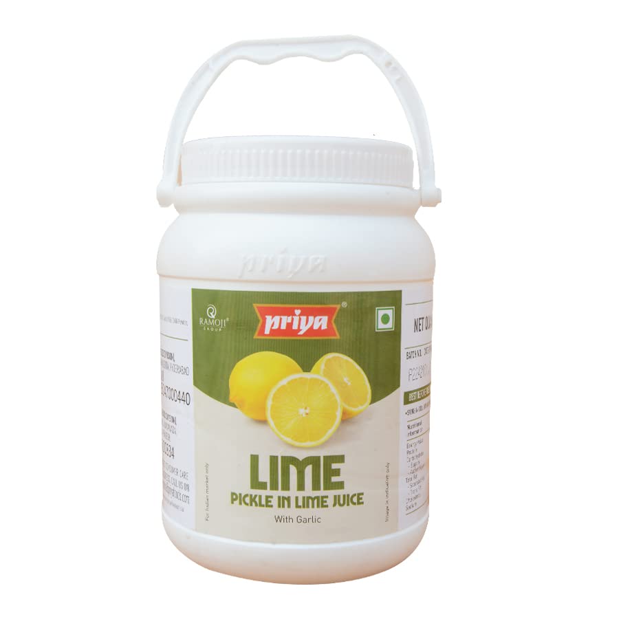 Priya Lime Pickle (In Lime Juice) With Garlic, 1kg - Authentic Telugu Style Achar |Traditional South Indian Taste |Homemade Nimbu Achar| Tangy and Spicy | With Lime Juice (B0BDVDFSWB) Amazon Price History, Amazon Price Tracker