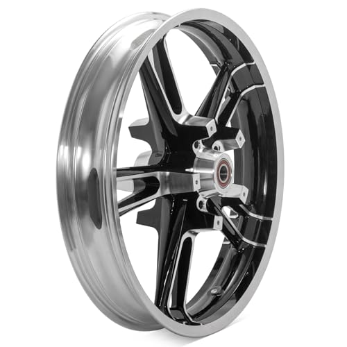 Image of TOFR 21inch x 3.5inch Enforcer Front Wheel Rim Tubeless For Harley Touring Bagger Road King Road Glide Electra Glide Ultra Classic Ultra Limited Street Glide Custom Special 2009-2023 Black