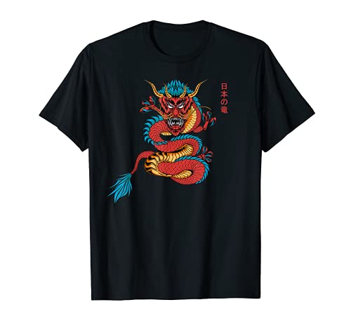 Dragón Japonés Para Hombres Mujeres Niños Camiseta