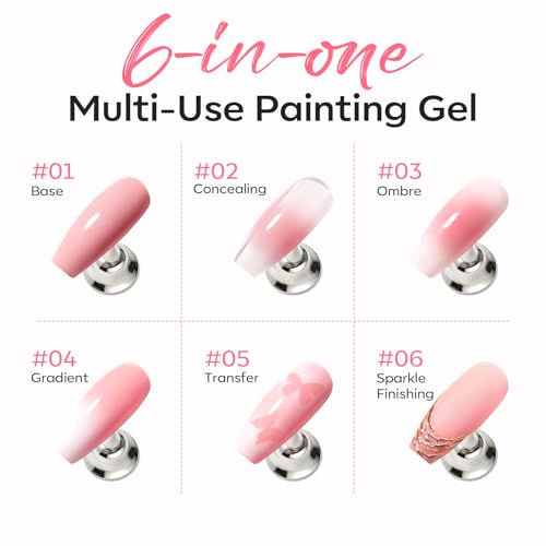 Image of modelones Pat Paint Gel Nail Polish, 1 Jar Soak Off UV Patting Gel Polish