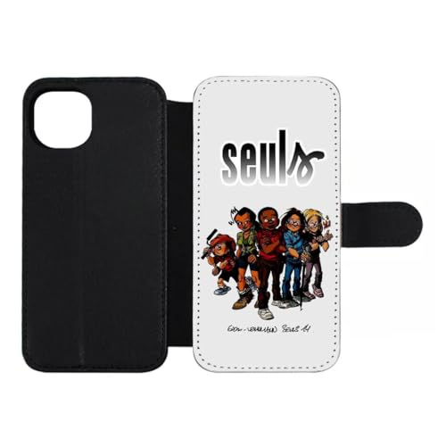 Etui cuir iPhone 15 Seuls avec fermeture magnétique pour protection intégrale