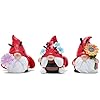 Hodao ladybug gnomes 3pcs ladybug kitchen tiered tray decor ladybird gnomes resin swedish tomte scandinavian figurine spring summer decorations indoor home decor  urban country home decor