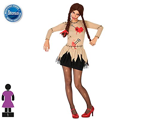 Atosa Voodoo-Puppen-Kostüm Zubehör – Damen, Mehrfarbig, Größe M-L, Für Partys & Karneval