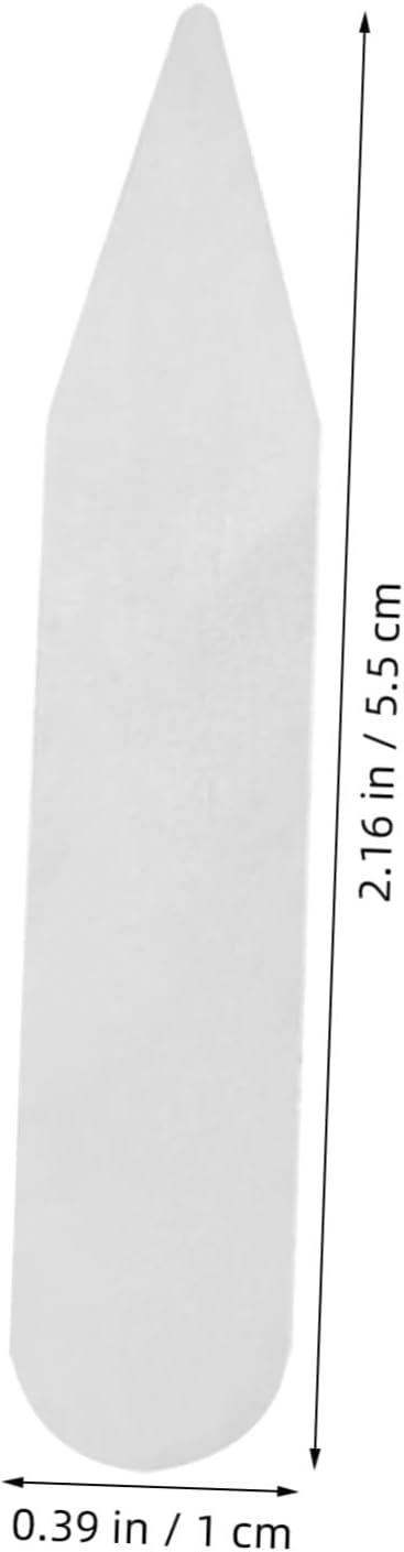 Plastic Collar Stays for Men's Dress Shirts, 200pcs PET