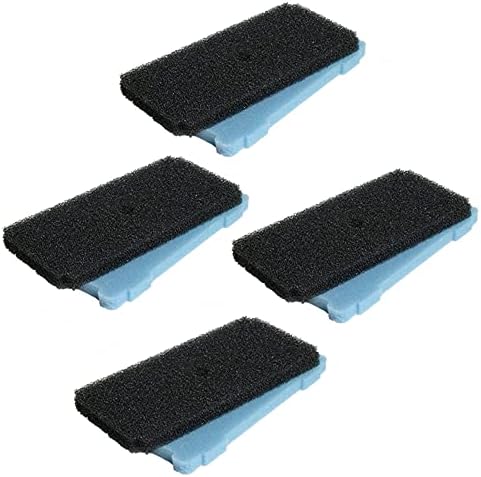HQRP 4-Pack Coarse and Fine Pre-Filter Pads Compatible with Sunterra 320106 337106 Pond Pump Pre-Filter Box, Blue and Black Sponge Filters Replacement