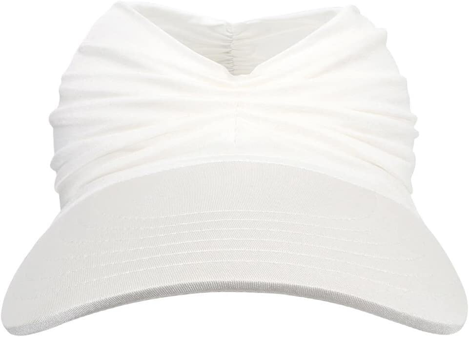 Cappello di Paglia， Cappello di Paglia da Donna, Cappello di Paglia da Donna alla Moda, Cappello da Sole Elastico Anti-ultravioletto, Cappello da Spiaggia, Berretto Cavo, Tesa Oversize(Wit)