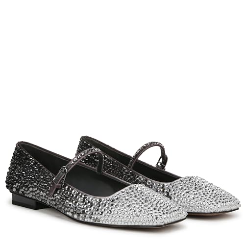 Zapatos planos Franco Sarto Tinsley Mary Jane: calzado premium en gema plateada talla 38 7