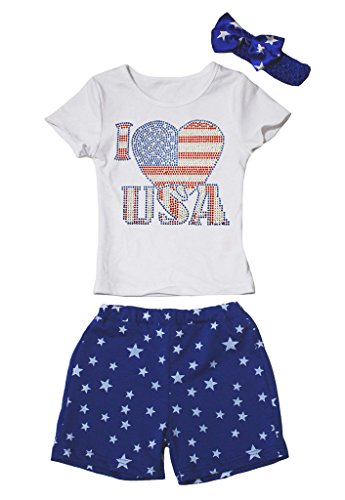 Traje 4th de Julio infantil para juegos de verano y picnics
