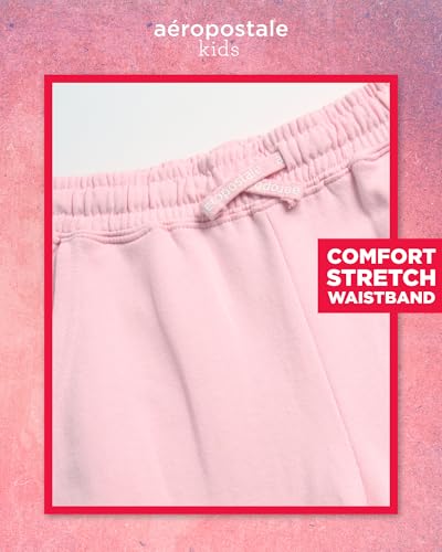 AEROPOSTALE Girls Cargo Joggers - Casual Everyday Sweatpants and Warm Fleece Cargo Pants for Girls with Pockets (7-16)4