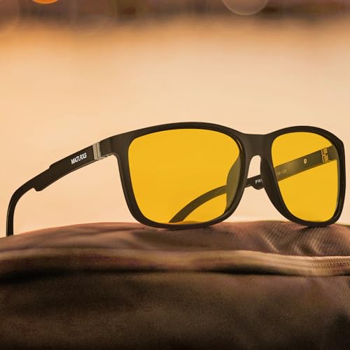 CARFIA Night Vision Glasses Driving for Men Women, Yellow Lenses Enhanced Vision in Low Light Conditions2