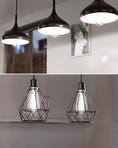 Lepro Dimmable Led Edison Bulbs 4000K Daylight White,5.5W,60 Watt Equivalent,E26 Medium Base St19 Antique Style Led Filament Vintage Light Bulbs,Cri 90+,Clear Glass High Brighteness 500 Lumen,6-Pack #TOP7