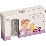 easy comfort 4612 Runde Ohrstecker 1 Paar Easy Piercy Comfort Basic Türkis Ohrpiercing Ohrstecker Weiß