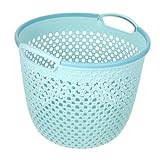 Alipis Wasserdichter Großer Wäschekorb mit Tragegriff Langlebiger Plastik Wäschesammler für...