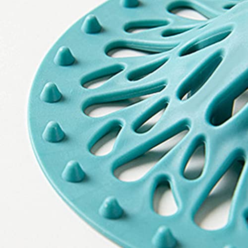 Tapón antiobstrucción para desagüe de ducha y fregadero, filtro para cabellos, tapa para rejilla de piso, accesorios para baño y cocina, color azul miniatura 7