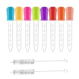 8 Pcs Pipette Graduée, Pipette Plastique 5ml, Pipette Cuisine und 1 Brosse Propre, Compte ...
