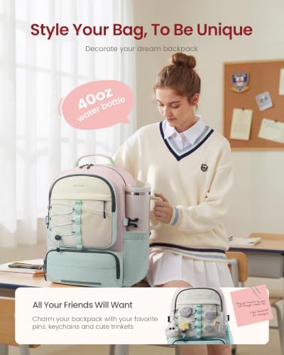LOVEVOOK Macaron Color Block Backpack
