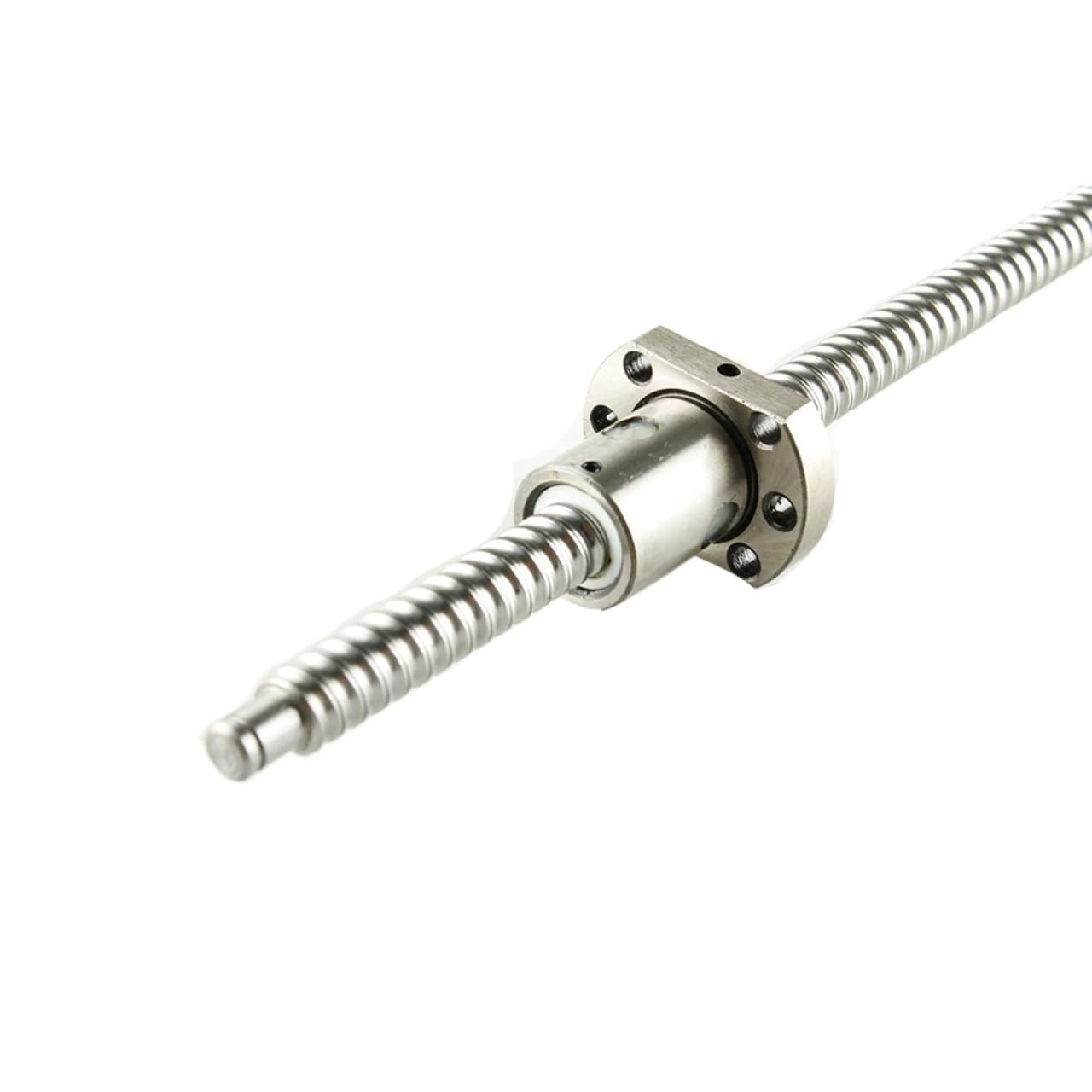 GTPBAO SFU1204 zwijana śruba kulowa, gwint prawy BK10 BF10, gwint obrabiany z kołnierzem 22 mm, nakrętka kulowa do ruchu maszyny CNC (500 mm)