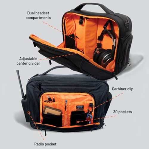 Bolso Flight Deck Pro para Piloto con 30 Bolsillos miniatura 5