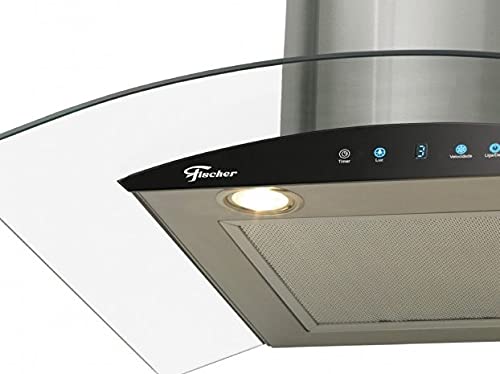 Coifa de Parede Fischer Talent TOUCH 60cm vidro Digital 220V