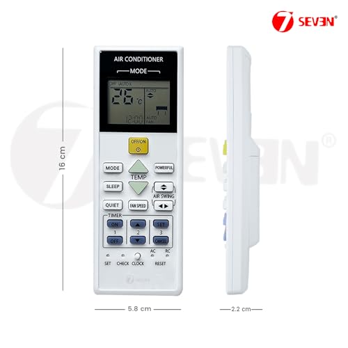 Image of 7SEVEN Compatible for Panasonic AC Remote Original 157B Model 1 1.5 2 Ton Split or Window Air Conditioner