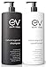 Earth Vibes Organic Moroccan Argan Oil Shampoo & Conditioner Set - (2x 16oz /473mL) - Sulfate Free - Made With Jojoba Oil, Coconut Oil - Moisturizing - Repairs All Hair Types - For Men & Women
