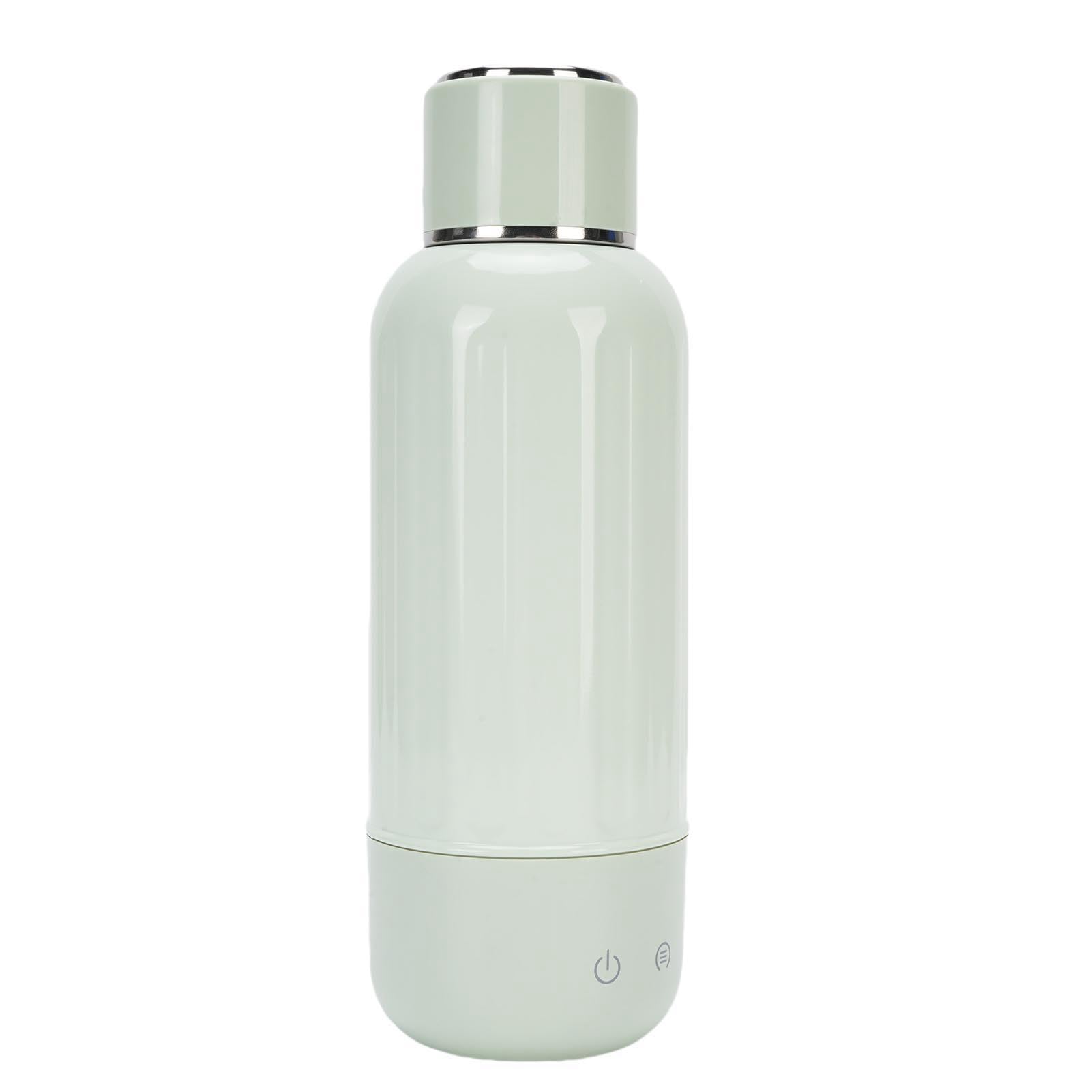 TARSHYRY Reise-Wasserkocher, Kabellos, Wiederaufladbar, Tragbar, Kleiner Wasserkocher, Heizung mit 5 Temperaturreglern für Camping, Auto, Reisen, Outdoor, 316 Edelstahl, 500 Ml (GREEN)