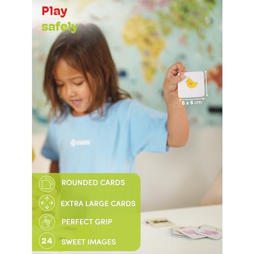 Cubidi Memory Matching Game, Educational Toys for Kids 3+, Montessori Toys, Card Games, works Games, Multicoloured - Image 4