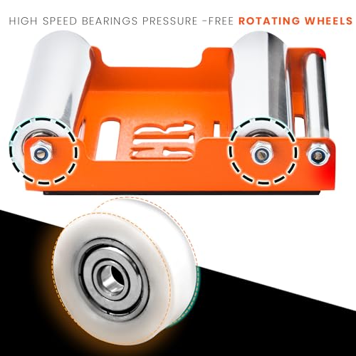 Grand PitStop Motorrad-Reinigungsständer - Paddock Stand Ersatz - Rollenständer für Reifenreinigung & Kettenschmierung - GRoller (Mittel (Fahrräder < 485 lb & Reifenbreite <180 mm))