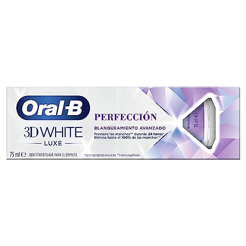 Oral-B 3D White de Luxe Perfeccion Pasta de Dientes, Elimina Hasta el 100% de las Manchas Superficiales, 75 ml