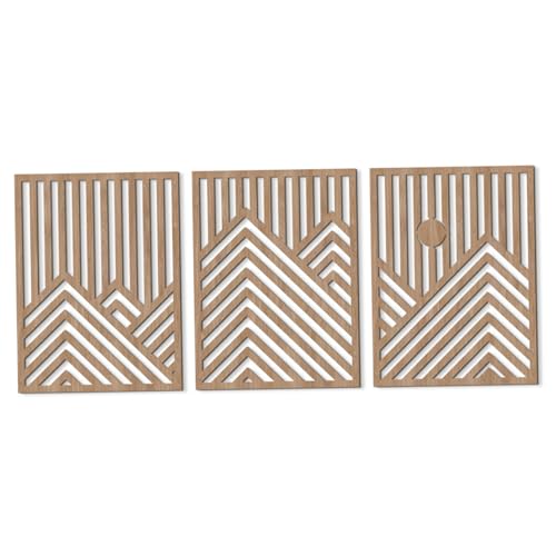 Décoration murale en bois géométrique pour réchauffer l'ambiance d'une chambre cocooning